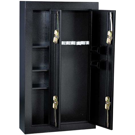 homak 8 gun double door steel security cabinet black|8 gun steel security cabinet.